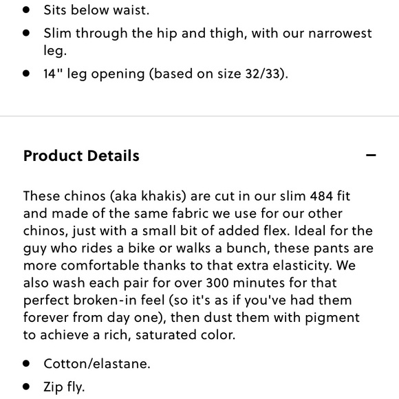 J. Crew 484 Chinos - Picture 4 of 5